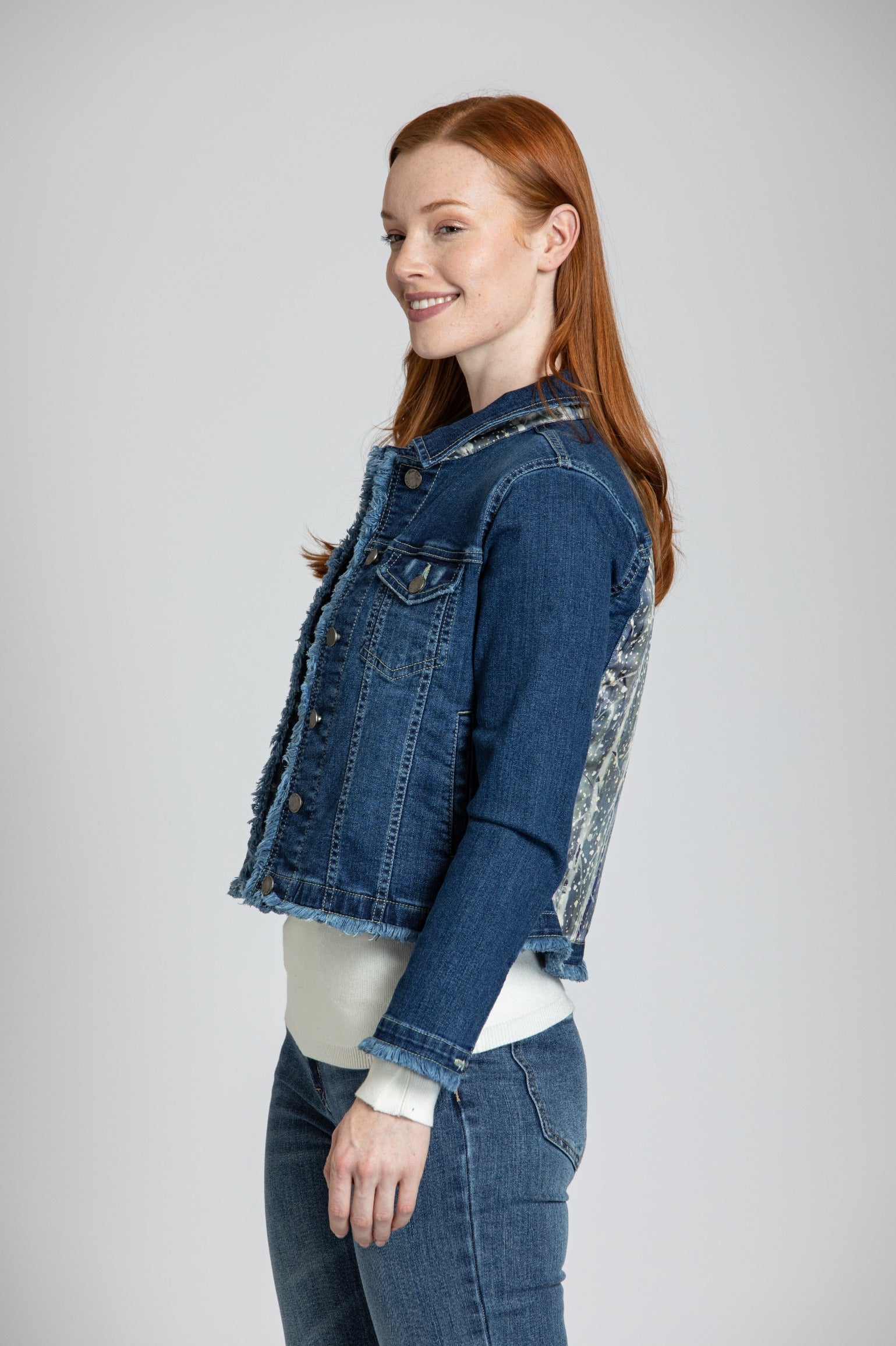 Women's Spring-Winter Denim Jacket | Winter jackets women, Coats for women, Denim  jacket women