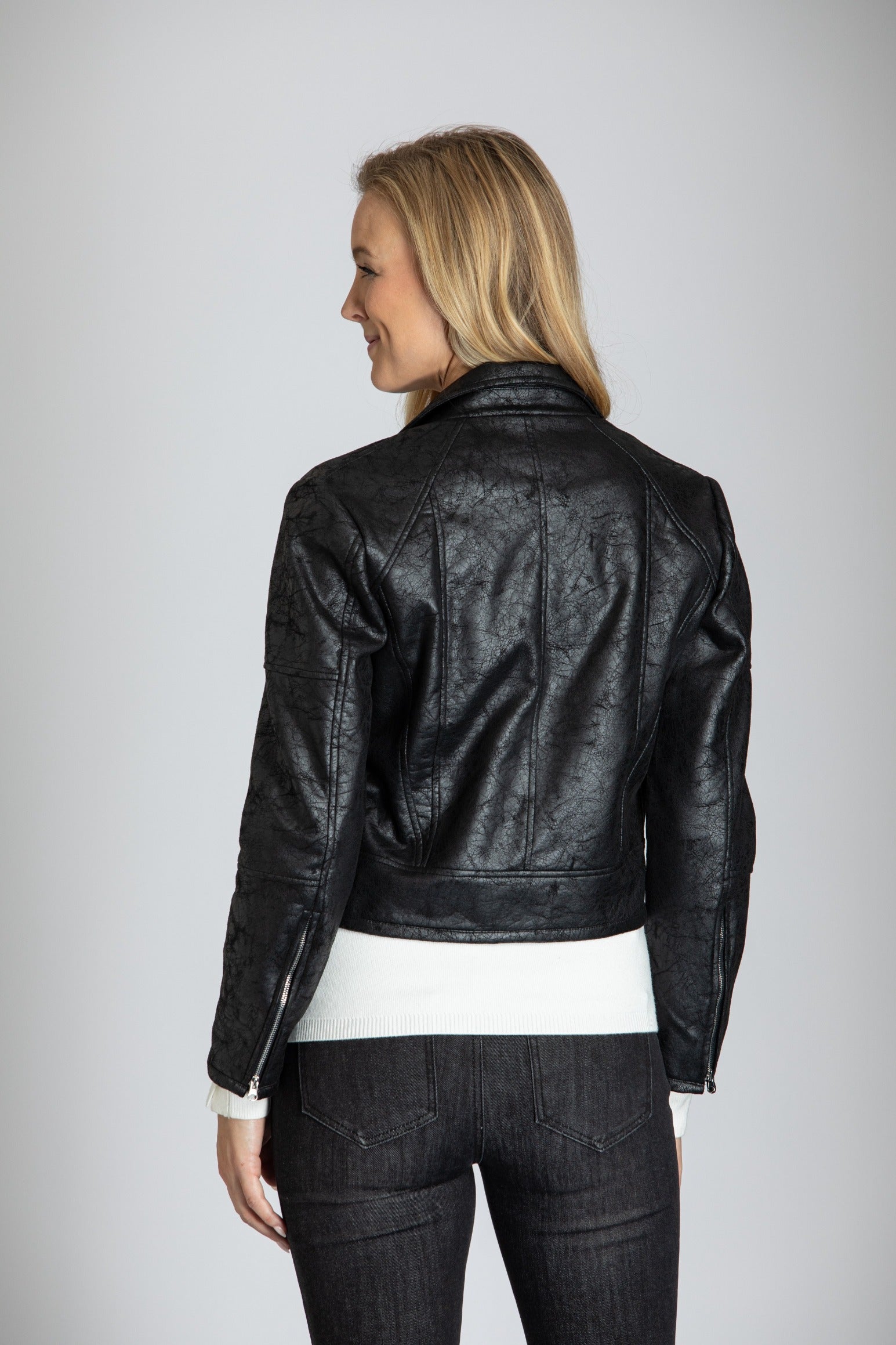 Alice and Olivia Zeta Quilted Vegan Leather Jacket | Bloomingdale's