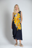 Daisy Print - V-neck Tank Long Dress