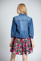 Puff Sleeve Jean Jacket - Medium Indigo