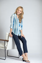 Ocean Stripe - Button-up With Roll-up Sleeve