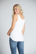 Perfect Fit Tank - White | back side