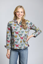 Butterfly Print - Classic Button up Shirt | front side