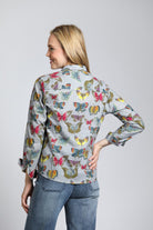 Butterfly Print - Classic Button up Shirt | back side