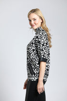 Abstract Dot Sweater | left side