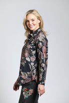 Winter Garden - Boyfriend Button up Shirt | Left side