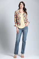 Blurred Lines Printed Denim Jacket | full