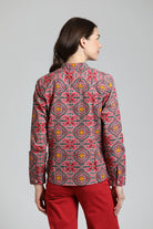 Decorative Paisley Medallion Print - Classic Button-up Shirt | back side