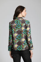 Diamonds In The Sky Print - Classic Button up Shirt | back side