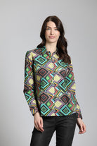 Diamonds In The Sky Print - Classic Button up Shirt | Front side