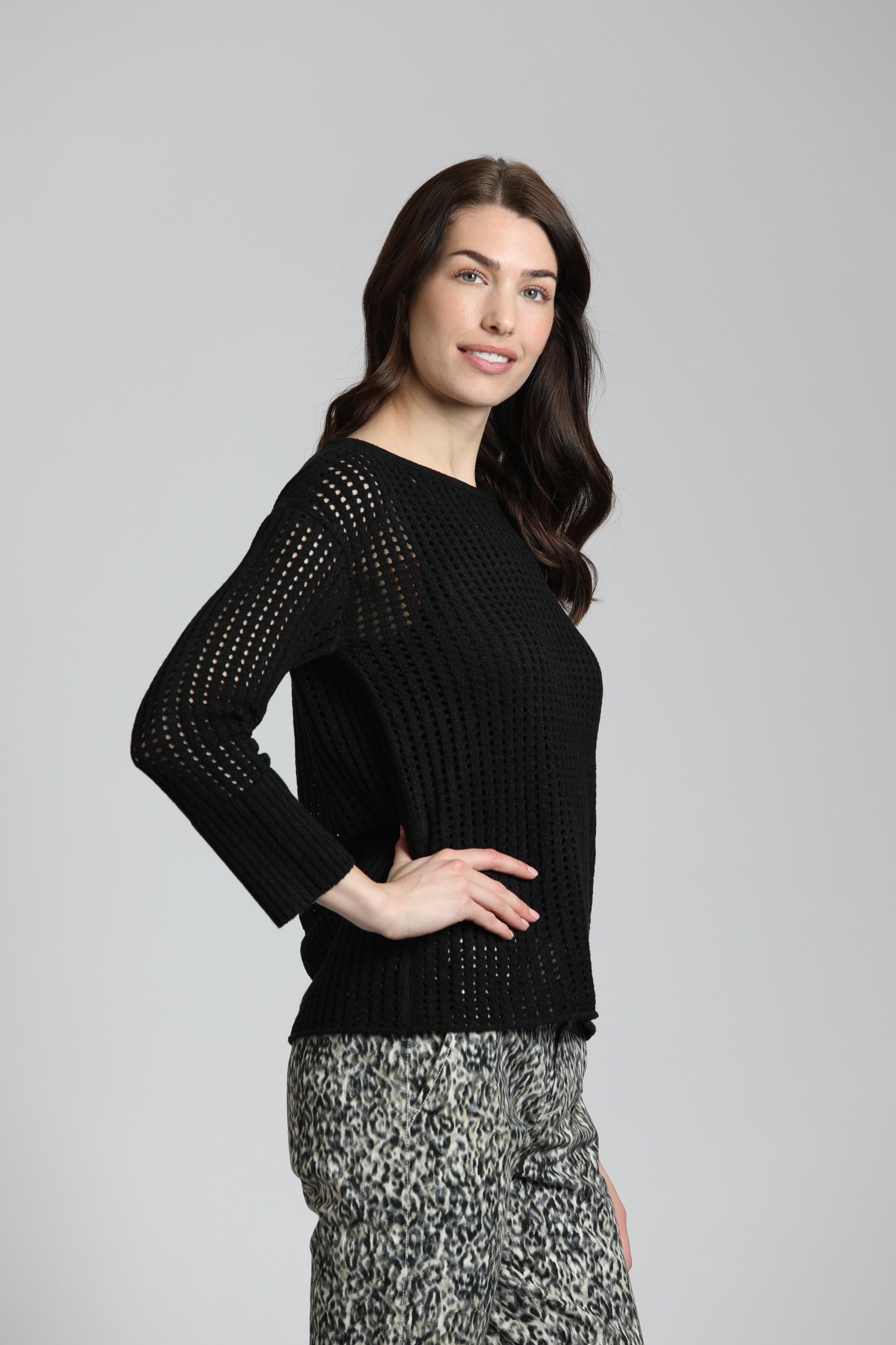 Open Knit Pullover | right side