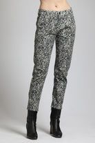 Scribble Abstract Printed Trouser | front side