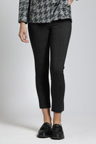 Salt & Pepper Twill Pull-On Trouser Legging | front side